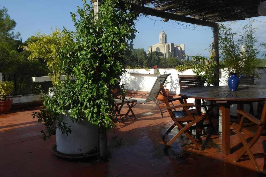 Apartamento Con Increibles Vistas Y Terraza Жерона Екстер'єр фото
