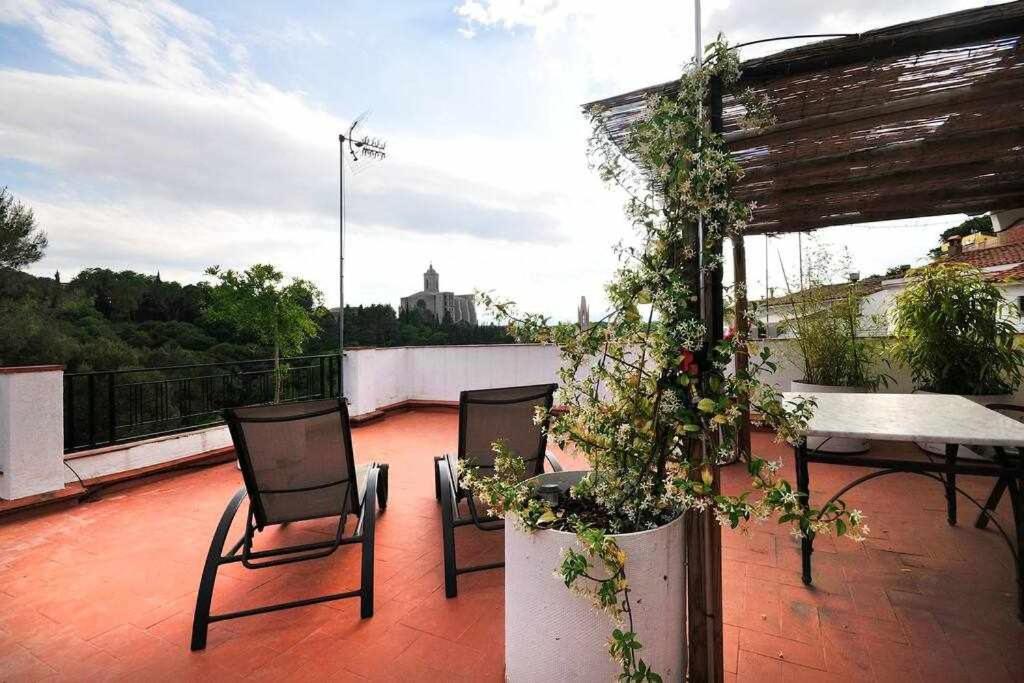 Apartamento Con Increibles Vistas Y Terraza Жерона Екстер'єр фото