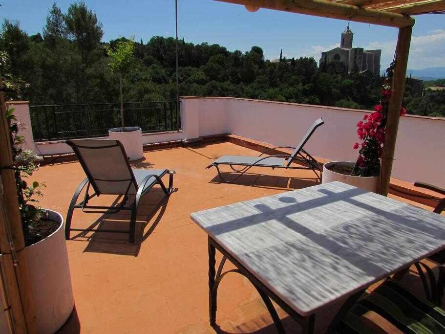 Apartamento Con Increibles Vistas Y Terraza Жерона Екстер'єр фото