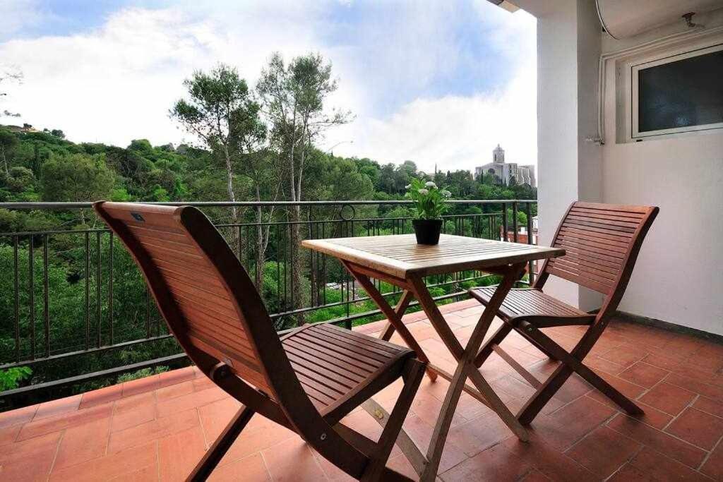 Apartamento Con Increibles Vistas Y Terraza Жерона Екстер'єр фото